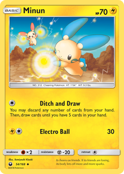 Minun, Celestial Storm #54, Pokémon TCG card