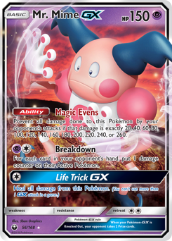 Mr. Mime-GX, Celestial Storm #56, Pokémon TCG card