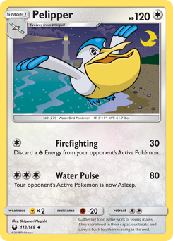 Pelipper, Celestial Storm #112, Pokémon TCG card