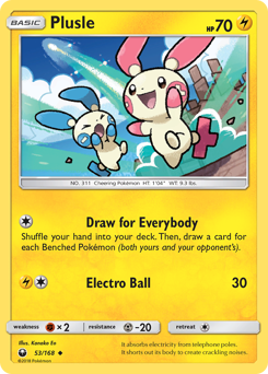 Plusle, Celestial Storm #53, Pokémon TCG card