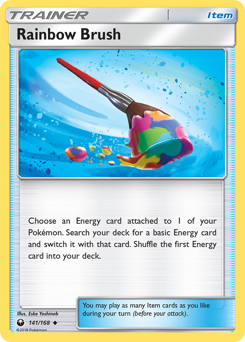 Rainbow Brush, Celestial Storm #141, Pokémon TCG card