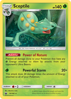 Sceptile, Celestial Storm #10, Pokémon TCG card