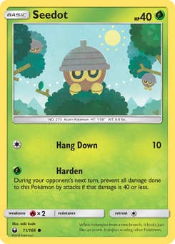 Seedot, Celestial Storm #11, Pokémon TCG card