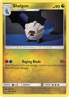 Shelgon, Celestial Storm #105, Pokémon TCG card