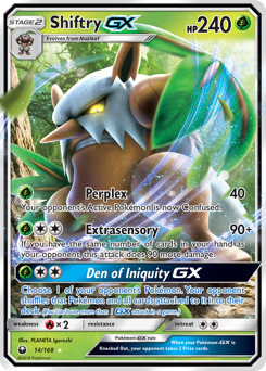 Shiftry-GX, Celestial Storm #14, Pokémon TCG card