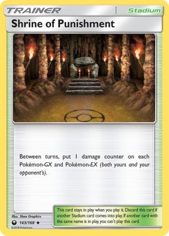 Shrine of Punishment, Celestial Storm #143, Pokémon TCG card