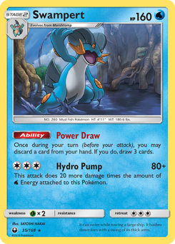 Swampert, Celestial Storm #35, Pokémon TCG card