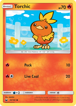 Torchic, Celestial Storm #26, Pokémon TCG card