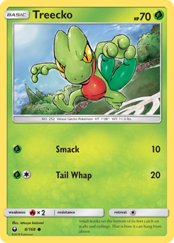Treecko, Celestial Storm #8, Pokémon TCG card