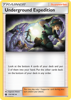 Underground Expedition, Celestial Storm #150, Pokémon TCG card