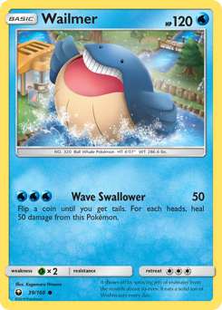 Wailmer, Celestial Storm #39, Pokémon TCG card
