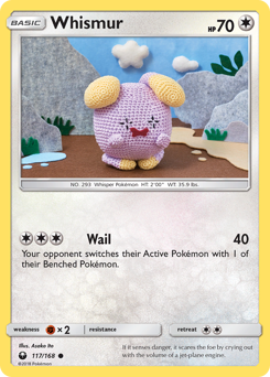 Whismur, Celestial Storm #117, Pokémon TCG card