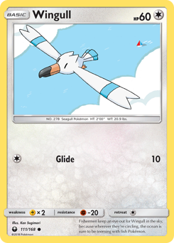 Wingull, Celestial Storm #111, Pokémon TCG card