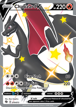 Charizard V, Champion's Path #79, Pokémon TCG card