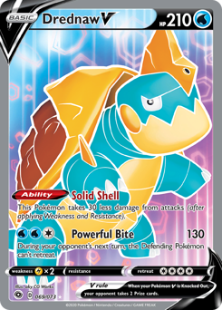 Drednaw V, Champion's Path #69, Pokémon TCG card
