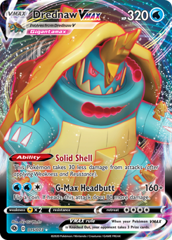 Drednaw VMAX, Champion's Path #15, Pokémon TCG card