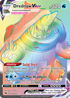 Drednaw VMAX, Champion's Path #75, Pokémon TCG card