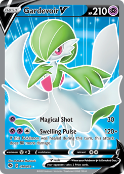 Gardevoir V, Champion's Path #70, Pokémon TCG card