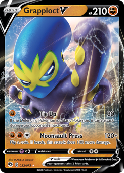 Grapploct V, Champion's Path #32, Pokémon TCG card