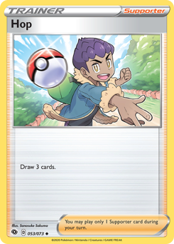 Hop, Champion's Path #53, Pokémon TCG card