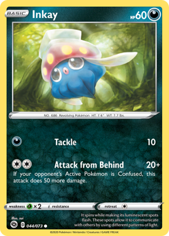 Inkay, Champion's Path #44, Pokémon TCG card