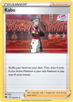 Kabu, Champion's Path #55, Pokémon TCG card
