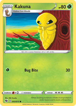 Kakuna, Champion's Path #3, Pokémon TCG card