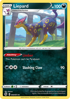 Liepard, Champion's Path #40, Pokémon TCG card