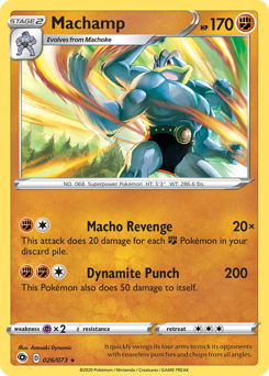 Machamp, Champion's Path #26, Pokémon TCG card