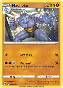 Machoke, Champion's Path #25, Pokémon TCG card