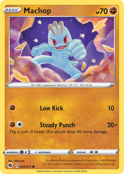 Machop, Champion's Path #24, Pokémon TCG card