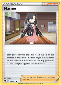 Marnie, Champion's Path #56, Pokémon TCG card