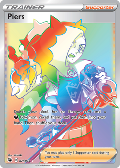 Piers, Champion's Path #78, Pokémon TCG card