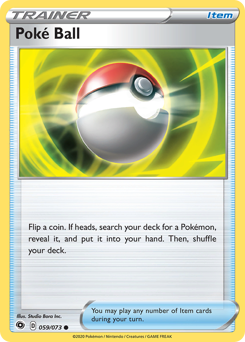 Poké Ball, Champion's Path #59, Pokémon TCG card