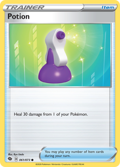 Potion, Champion's Path #61, Pokémon TCG card