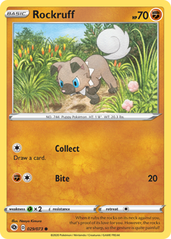 Rockruff, Champion's Path #29, Pokémon TCG card