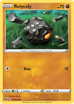 Rolycoly, Champion's Path #31, Pokémon TCG card