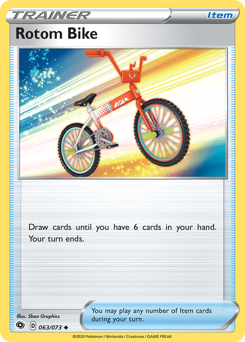 Rotom Bike, Champion's Path #63, Pokémon TCG card