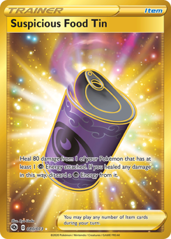 Suspicious Food Tin, Champion's Path #80, Pokémon TCG card