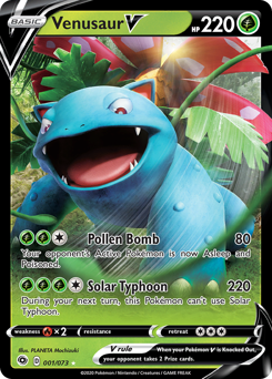 Venusaur V, Champion's Path #1, Pokémon TCG card