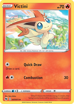 Victini, Champion's Path #7, Pokémon TCG card