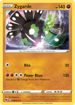 Zygarde, Champion's Path #28, Pokémon TCG card