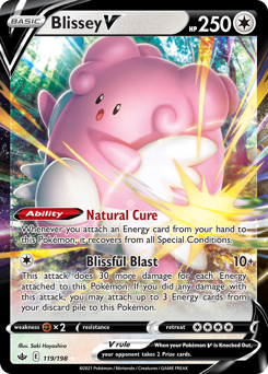 Blissey V, Chilling Reign #119, Pokémon TCG card