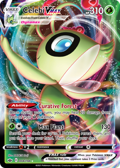 Celebi VMAX, Chilling Reign #8, Pokémon TCG card