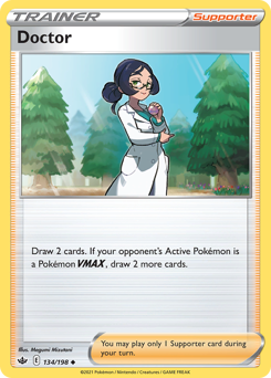 Doctor, Chilling Reign #134, Pokémon TCG card