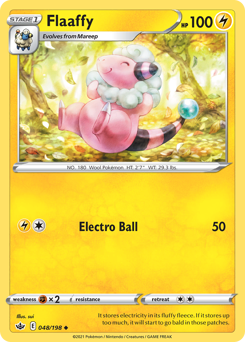 Flaaffy, Chilling Reign #48, Pokémon TCG card