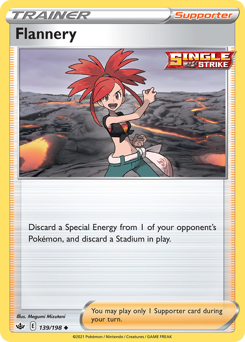 Flannery, Chilling Reign #139, Pokémon TCG card