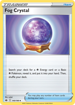 Fog Crystal, Chilling Reign #140, Pokémon TCG card