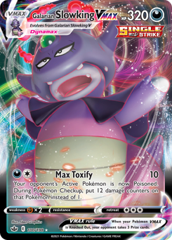 Galarian Slowking VMAX, Chilling Reign #100, Pokémon TCG card