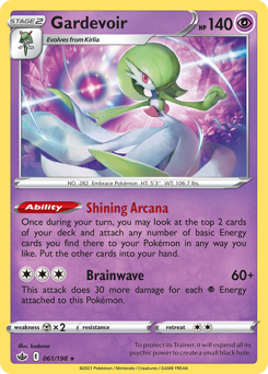 Gardevoir, Chilling Reign #61, Pokémon TCG card